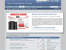 Tablet Screenshot of javaprogrammingforums.com